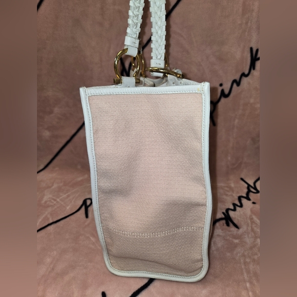 Salvatore Ferragamo Pink Canvas Tote Bag - Picture 3 of 13